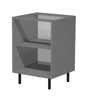 Korpuss grīdas skapim ar vienu veramu durvi