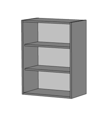 Korpuss sienas skapim ar vienu uz sānu veramu durvi.